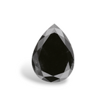3.27 Carat Natural Black Pear Diamond GIA
