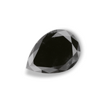 3.27 Carat Natural Black Pear Diamond GIA