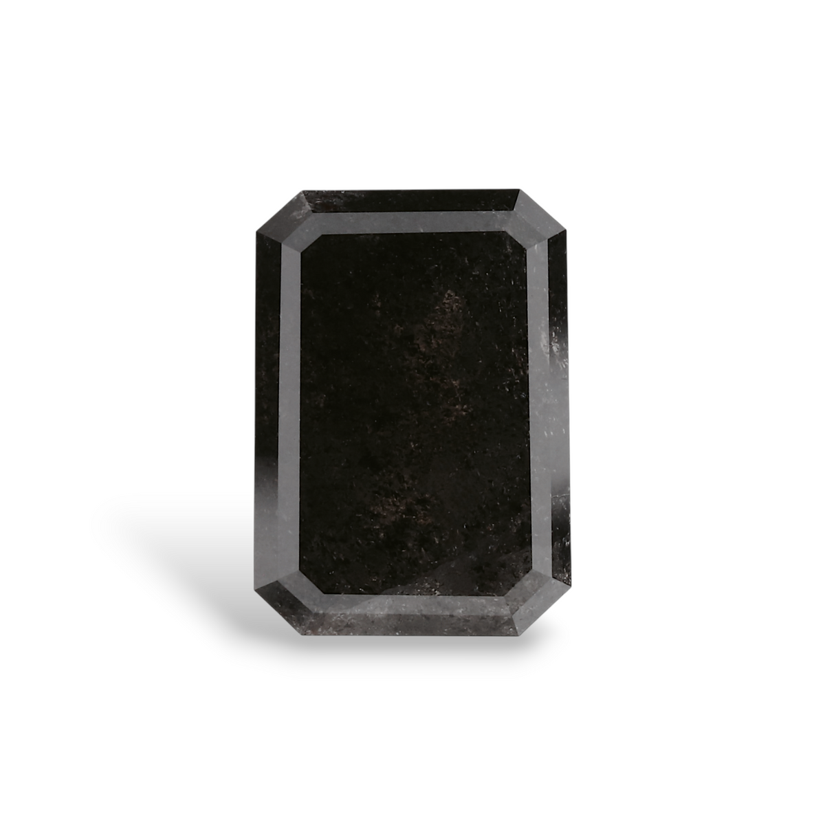 3.19 Carat Natural Black Emerald Diamond GIA