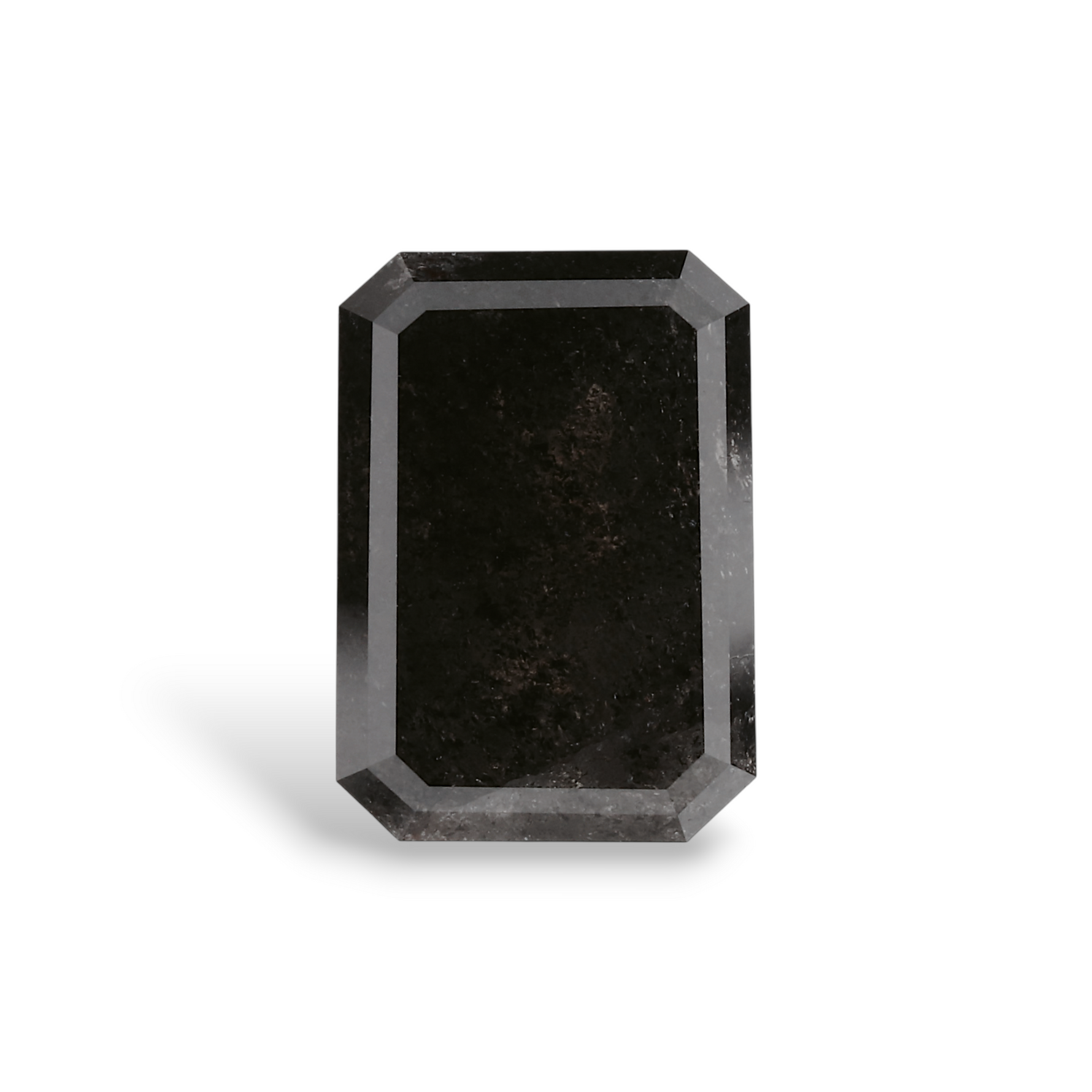 3.19 Carat Natural Black Emerald Diamond GIA