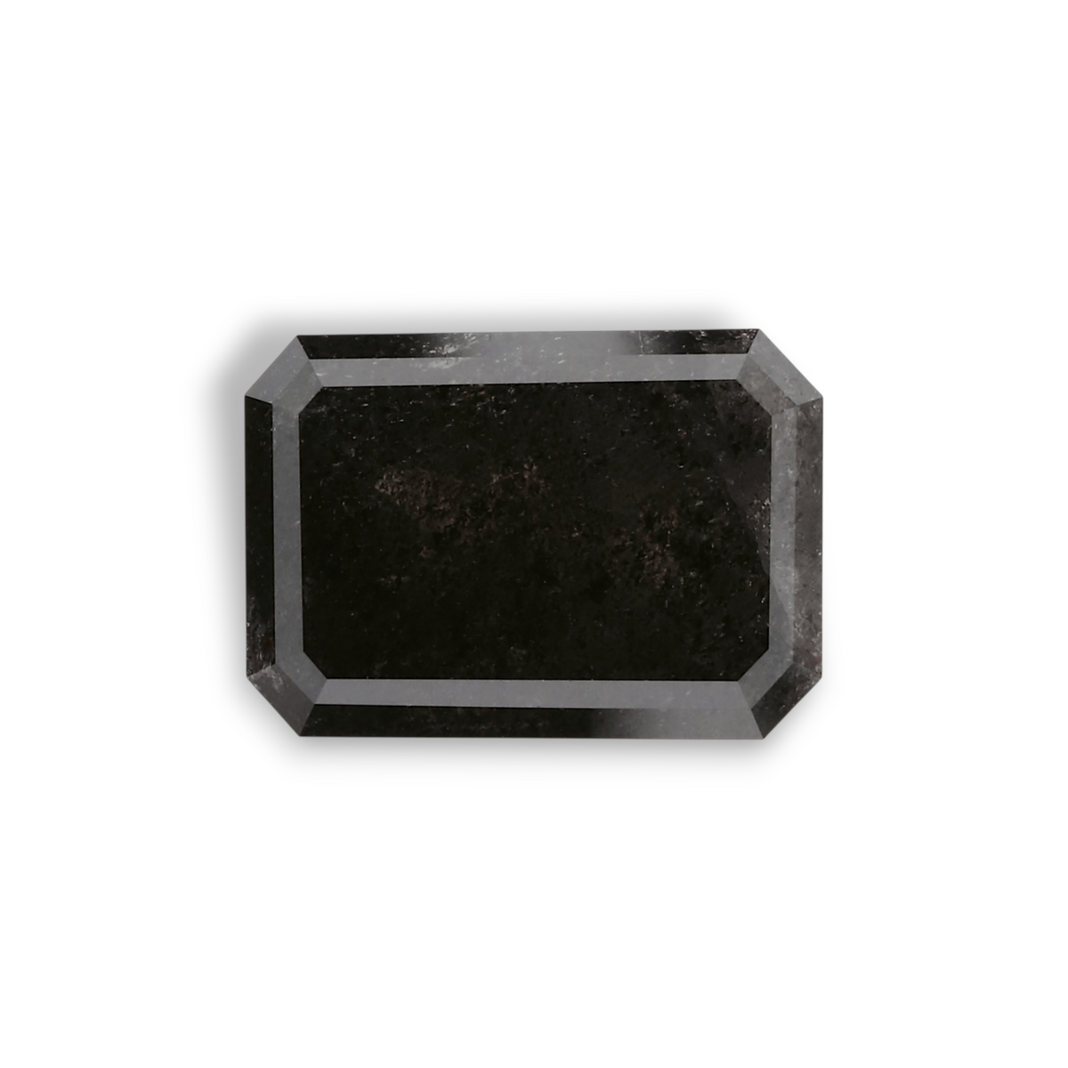 3.19 Carat Natural Black Emerald Diamond GIA