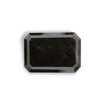 3.19 Carat Natural Black Emerald Diamond GIA
