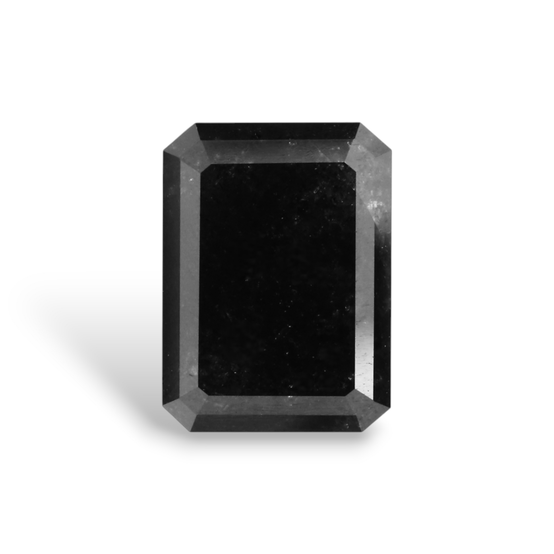 2.69 Carat Natural Black Emerald Diamond GIA