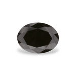 2.7 Carat Natural Black Oval Diamond GIA