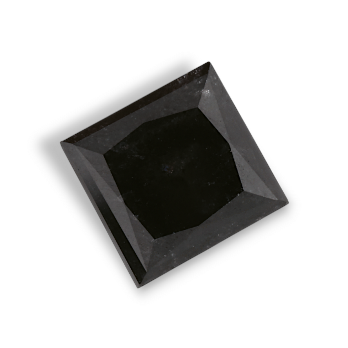 1.81 Carat Natural Black Princess Diamond GIA