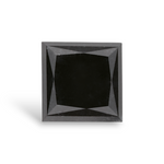 1.52 Carat Natural Black Princess Diamond GIA