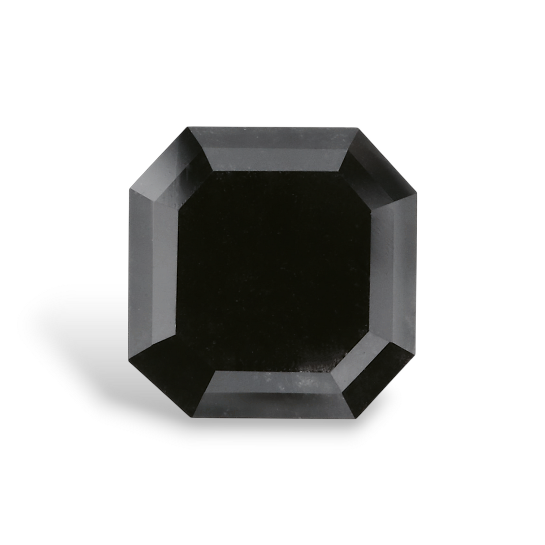 2.23 Carat Natural Black Emerald Diamond GIA