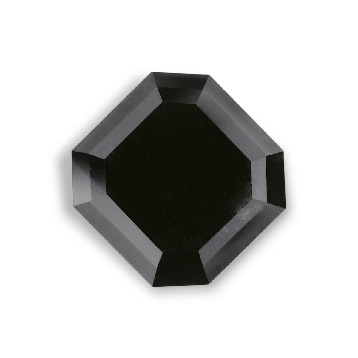 2.23 Carat Natural Black Emerald Diamond GIA