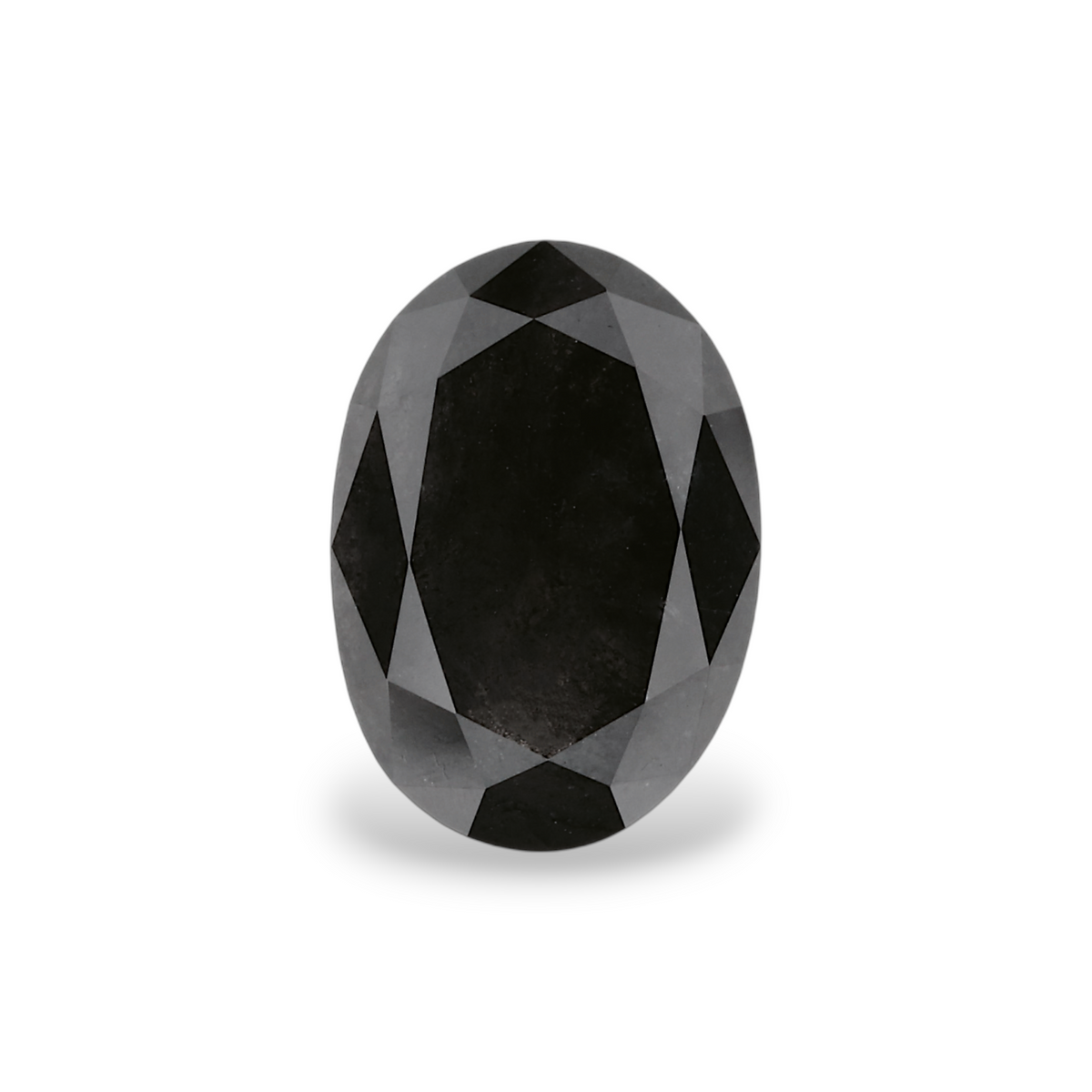 2.16 Carat Natural Black Oval Diamond GIA