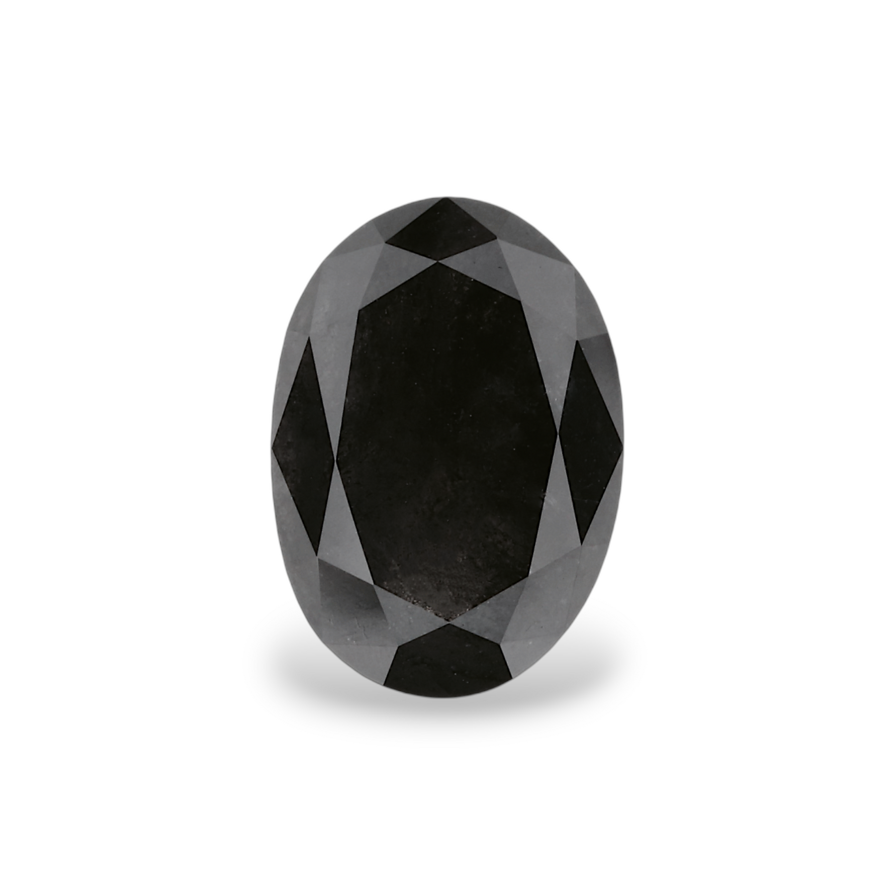 2.16 Carat Natural Black Oval Diamond GIA