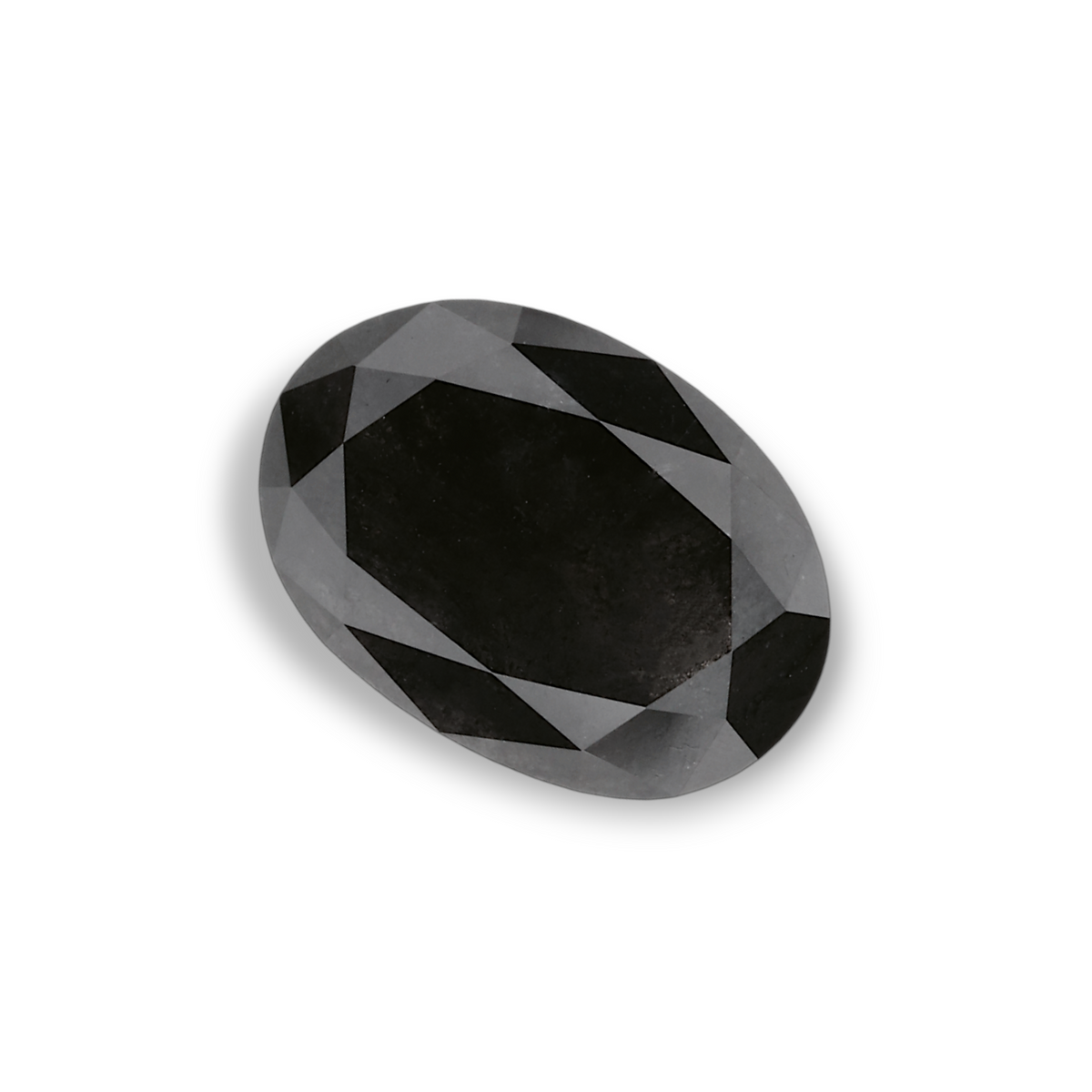 2.16 Carat Natural Black Oval Diamond GIA