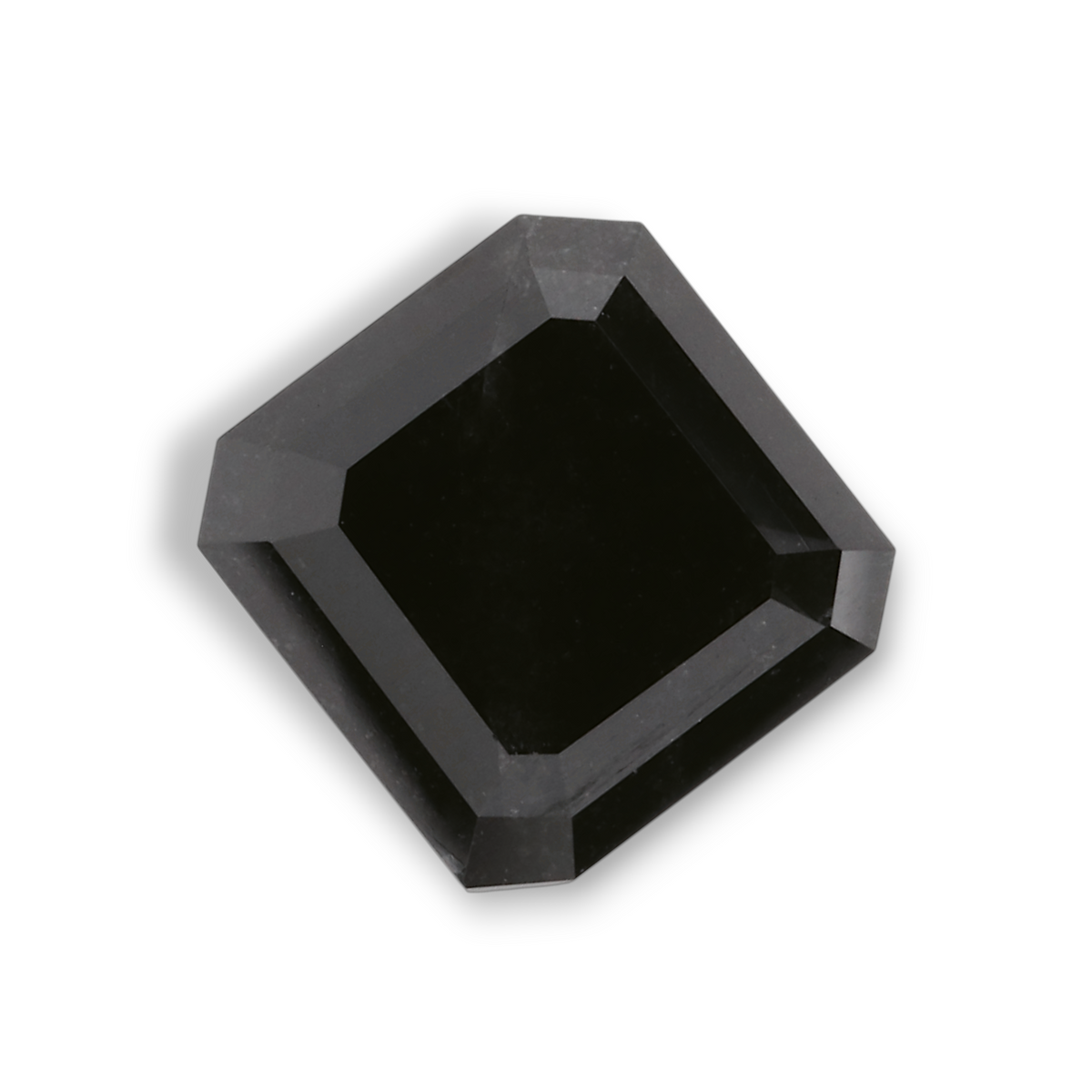 1.41 Carat Natural Black Emerald Diamond GIA