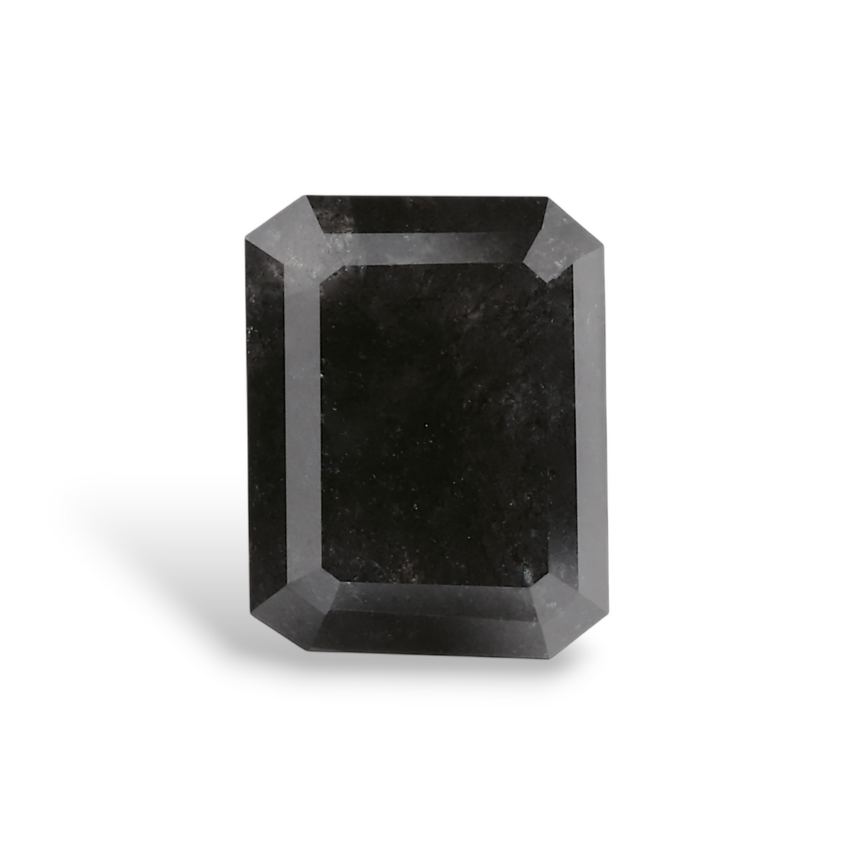 1.55 Carat Natural Black Emerald Diamond GIA