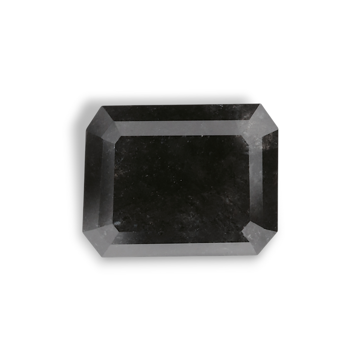 1.55 Carat Natural Black Emerald Diamond GIA