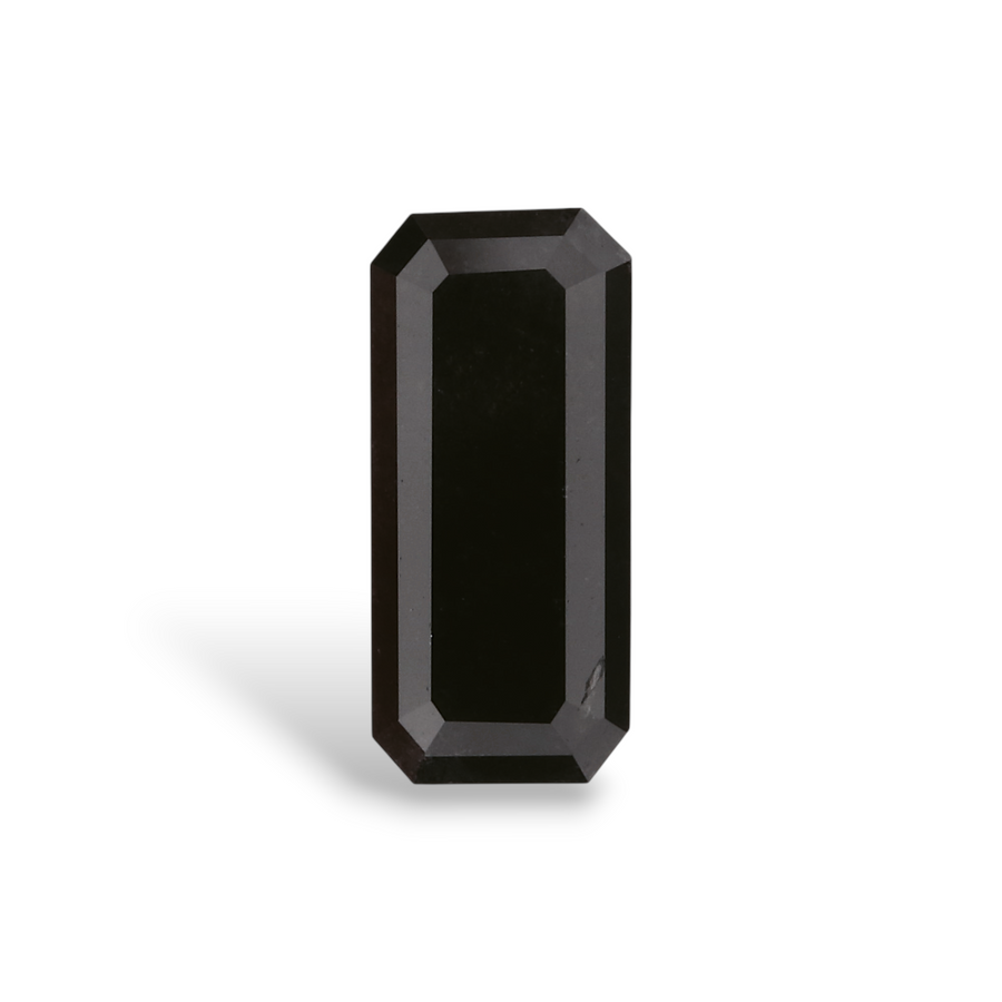 1.18 Carat Natural Black Emerald Diamond GIA