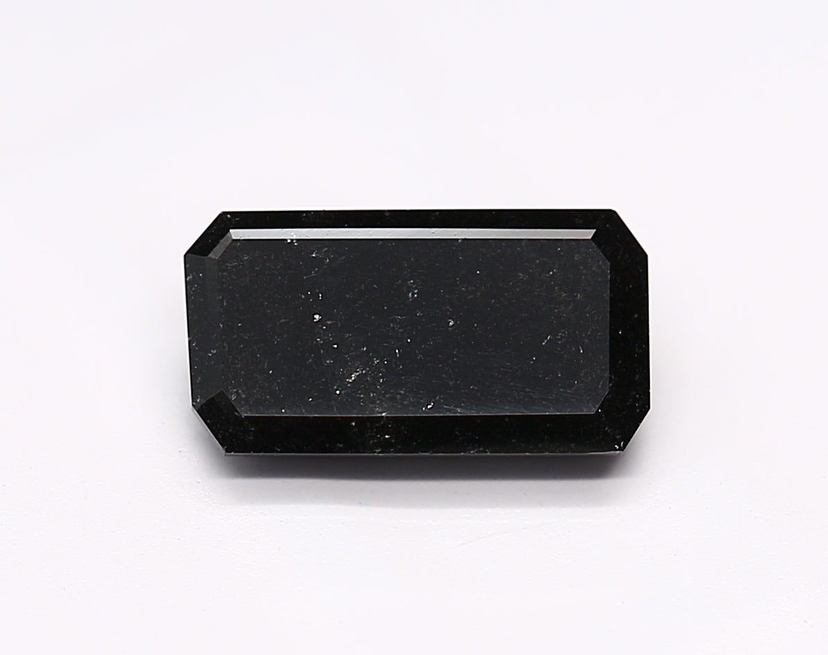 0.97 Carat Black Emerald Diamond