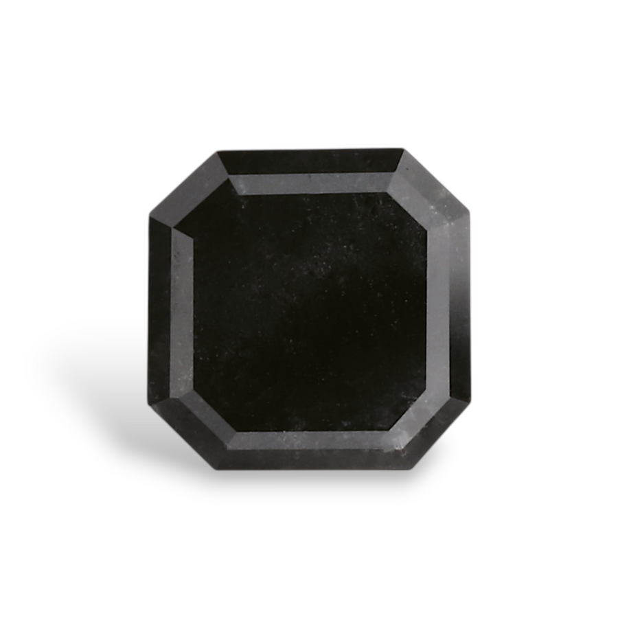 1.09 Carat Natural Black Emerald Diamond GIA