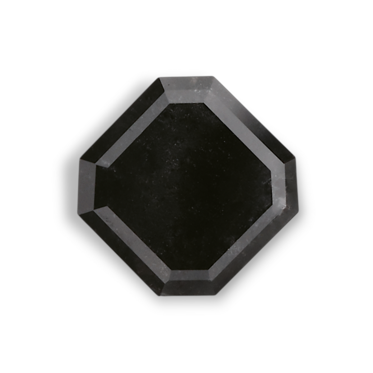 1.09 Carat Natural Black Emerald Diamond GIA