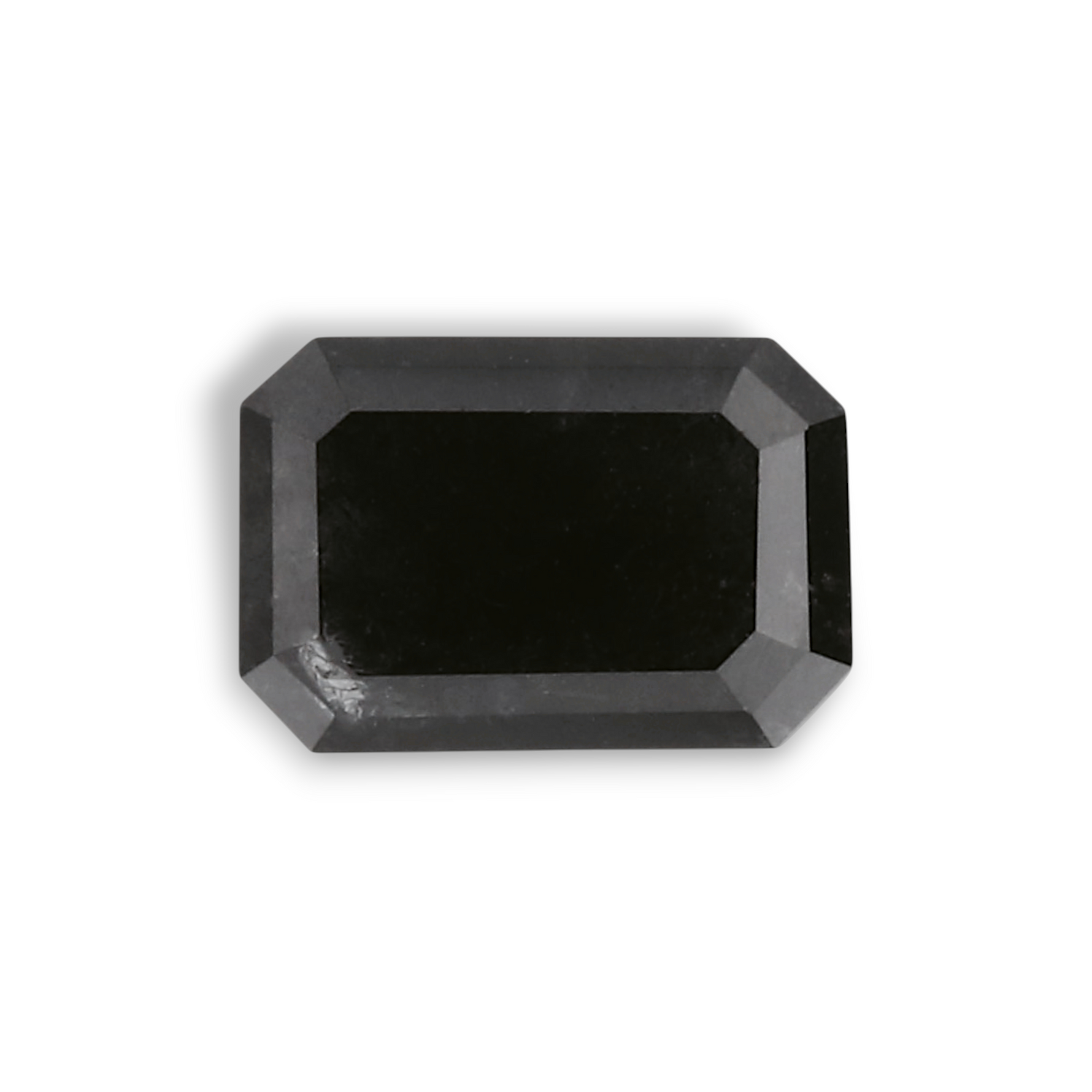 0.53 Carat Natural Black Emerald Diamond GIA