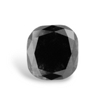 3.98 Carat Natural Black Cushion Diamond GIA