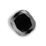 3.98 Carat Natural Black Cushion Diamond GIA