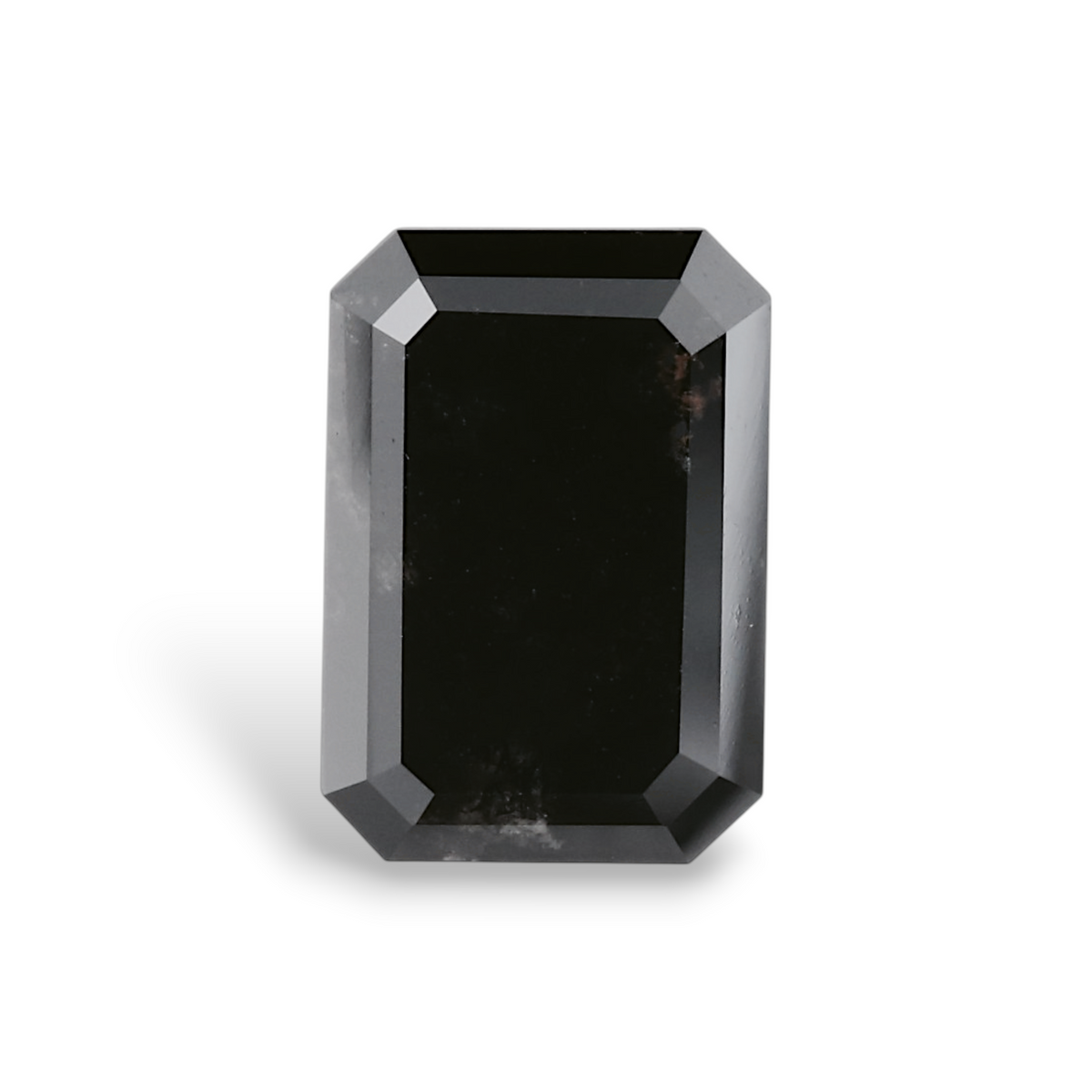 2.94 Carat Natural Black Emerald Diamond GIA
