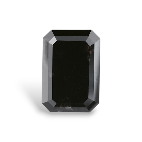 2.94 Carat Natural Black Emerald Diamond GIA