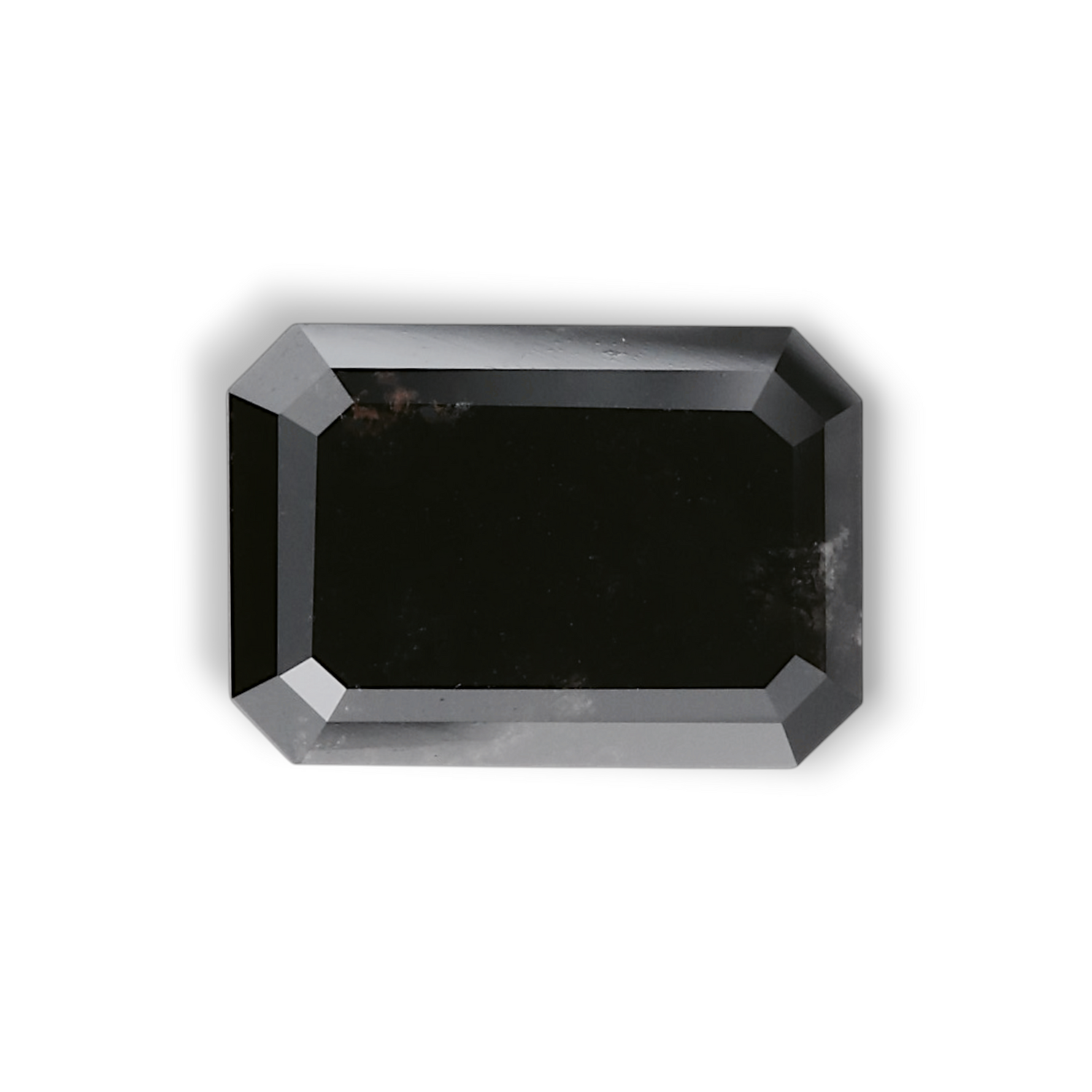 2.94 Carat Natural Black Emerald Diamond GIA