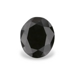 1.08 Carat Natural Black Oval Diamond GIA