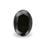 1.39 Carat Natural Black Oval Diamond GIA