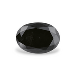 1.39 Carat Natural Black Oval Diamond GIA
