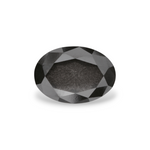 1.38 Carat Natural Black Oval Diamond GIA