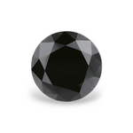 0.86 Carat Natural Black Round Diamond GIA