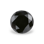 0.81 Carat Natural Black Round Diamond GIA
