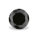 2.25 Carat Natural Black Round Diamond GIA