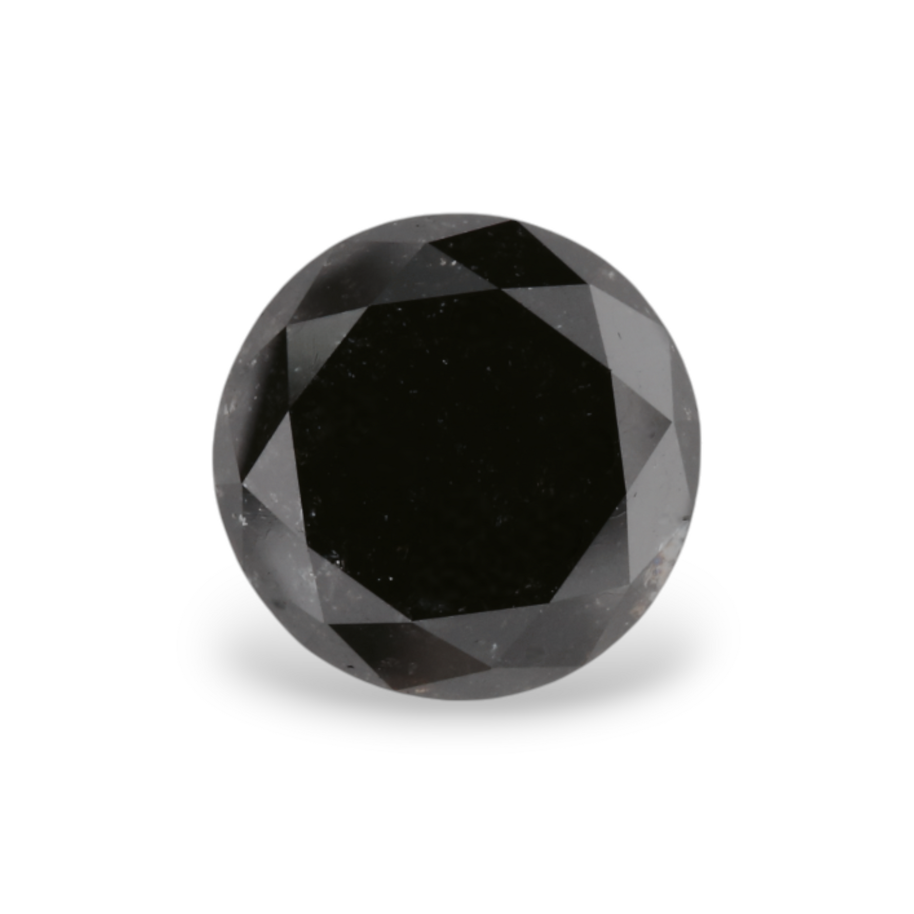 2.3 Carat Natural Black Round Diamond GIA