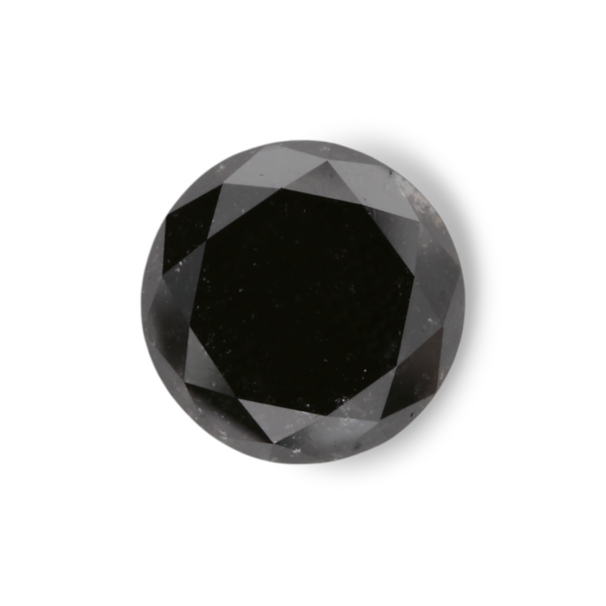 2.3 Carat Natural Black Round Diamond GIA