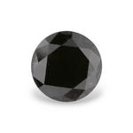 2.44 Carat Natural Black Round Diamond GIA