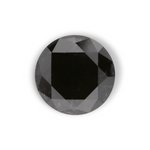 2.44 Carat Natural Black Round Diamond GIA