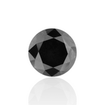 1.15 Carat Natural Black Round Diamond GIA