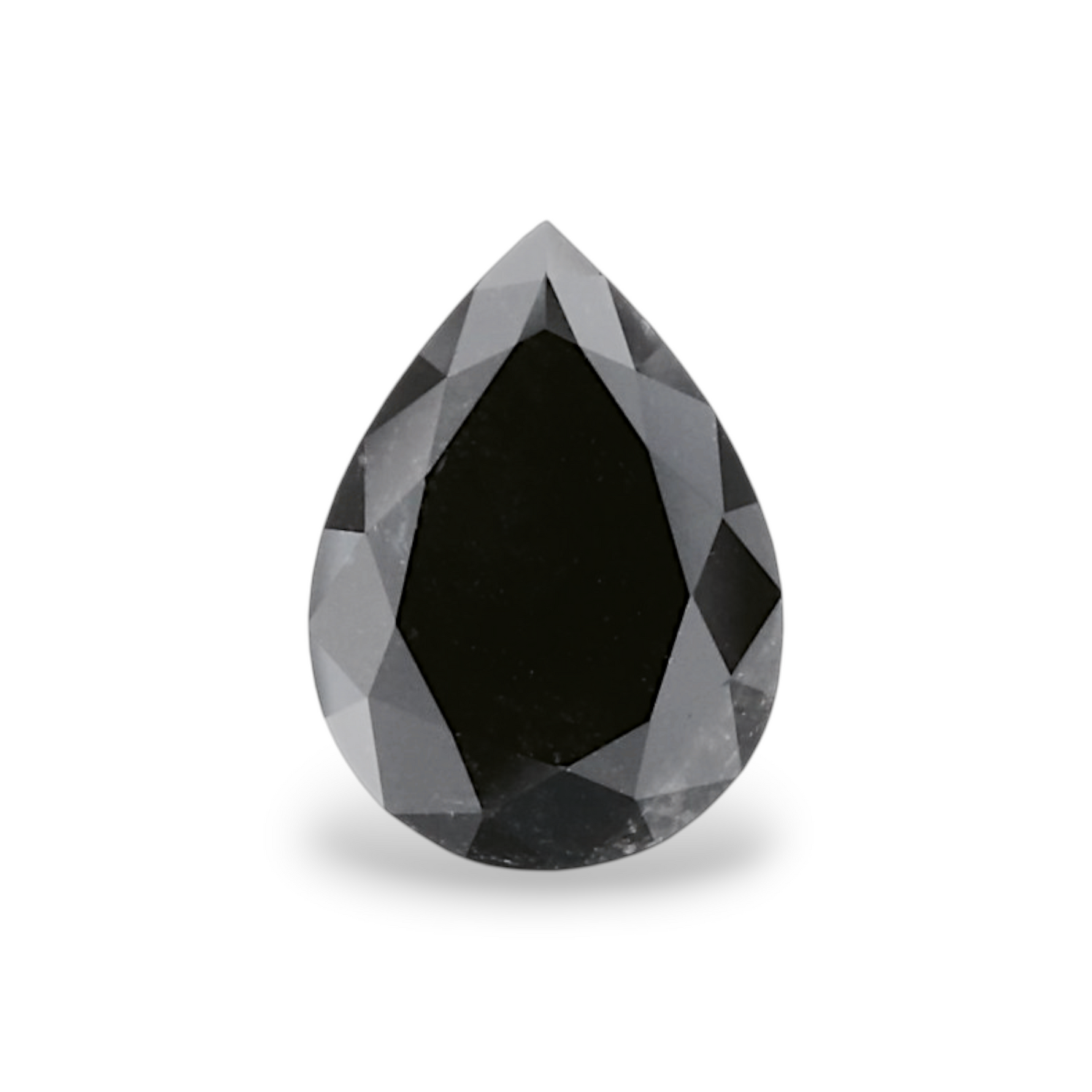 1.18 Carat Natural Black Pear Diamond GIA