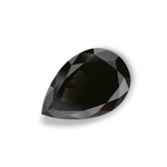 2.8 Carat Natural Black Pear Diamond GIA