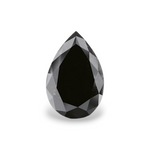 3.37 Carat Natural Black Pear Diamond GIA