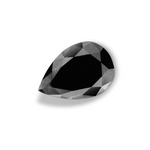 1.24 Carat Natural Black Pear Diamond GIA
