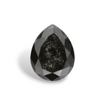 1.6 Carat Natural Black Pear Diamond GIA