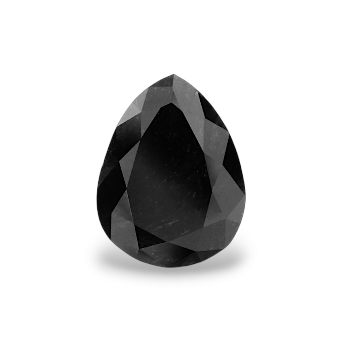 1.23 Carat Natural Black Pear Diamond GIA