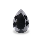 2.07 Carat Natural Black Pear Diamond GIA
