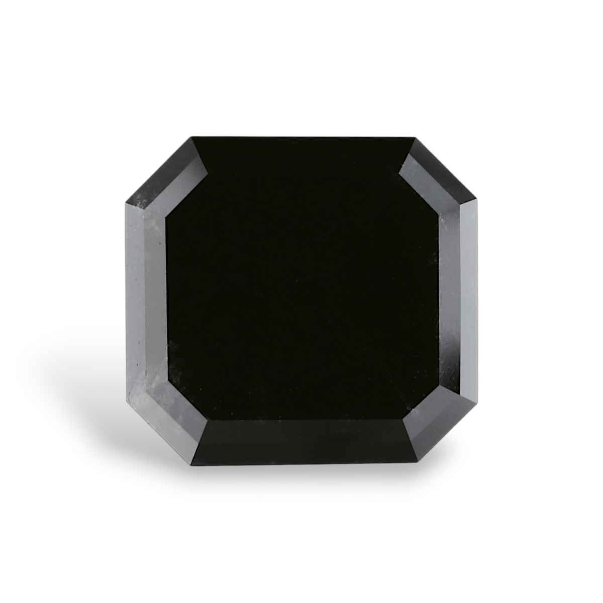 6.4 Carat Natural Black Emerald Diamond GIA