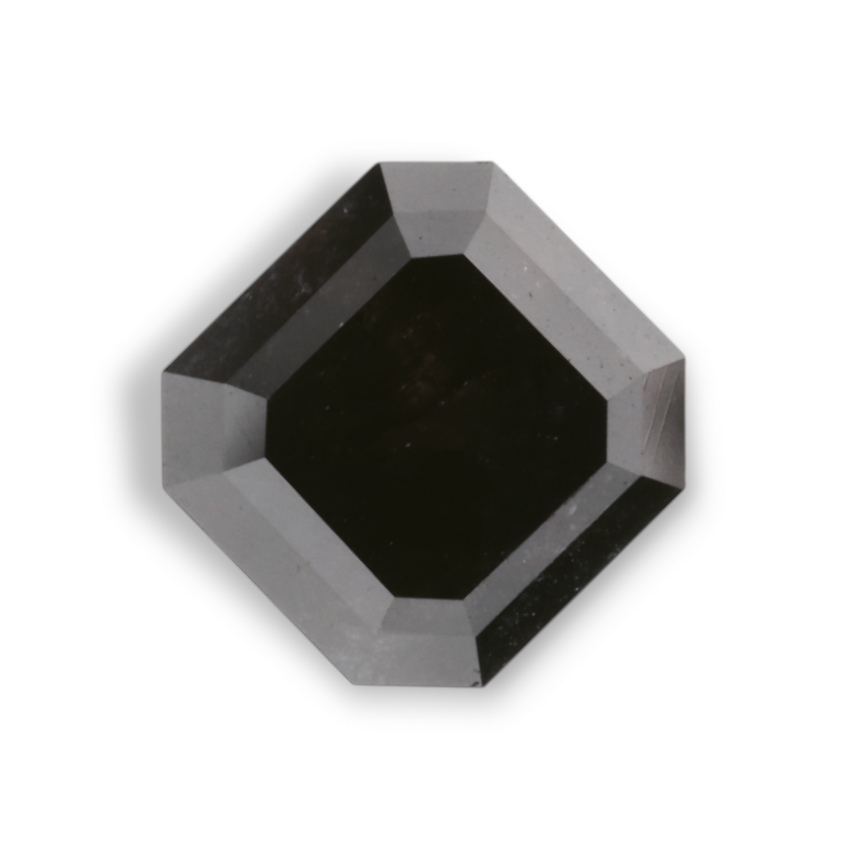 2.28 Carat Natural Black Emerald Diamond GIA