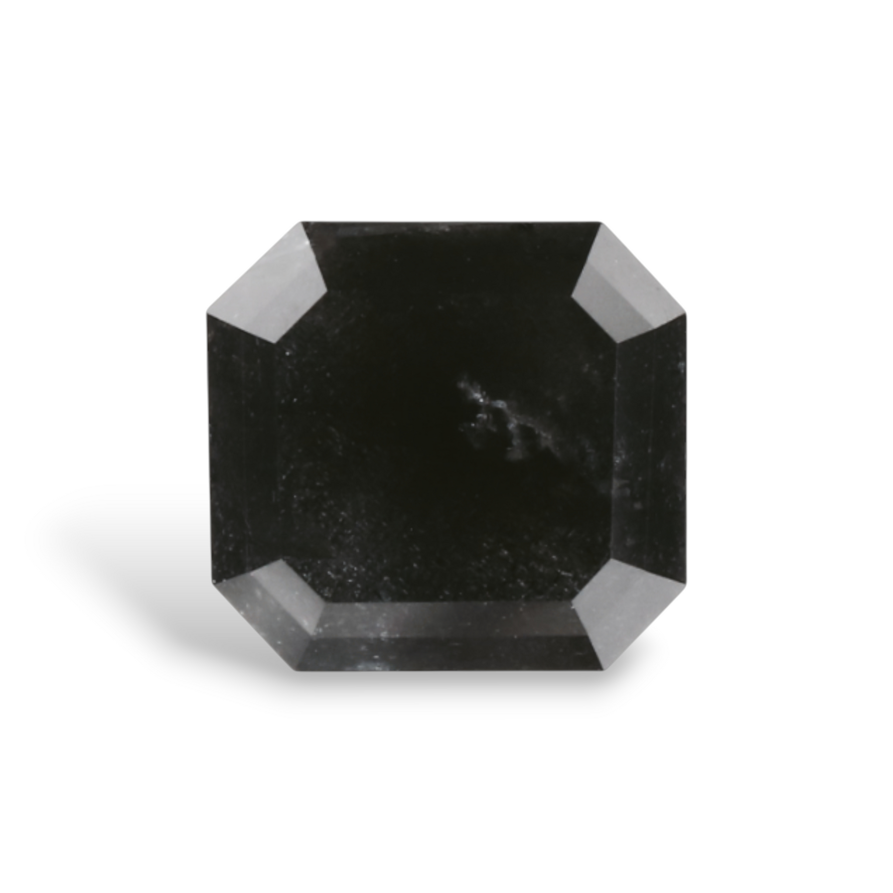 1.29 Carat Natural Black Emerald Diamond GIA